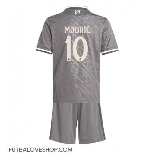 Dres Real Madrid Luka Modric #10 Tretina pre deti 2024-25 Krátky Rukáv (+ trenírky)